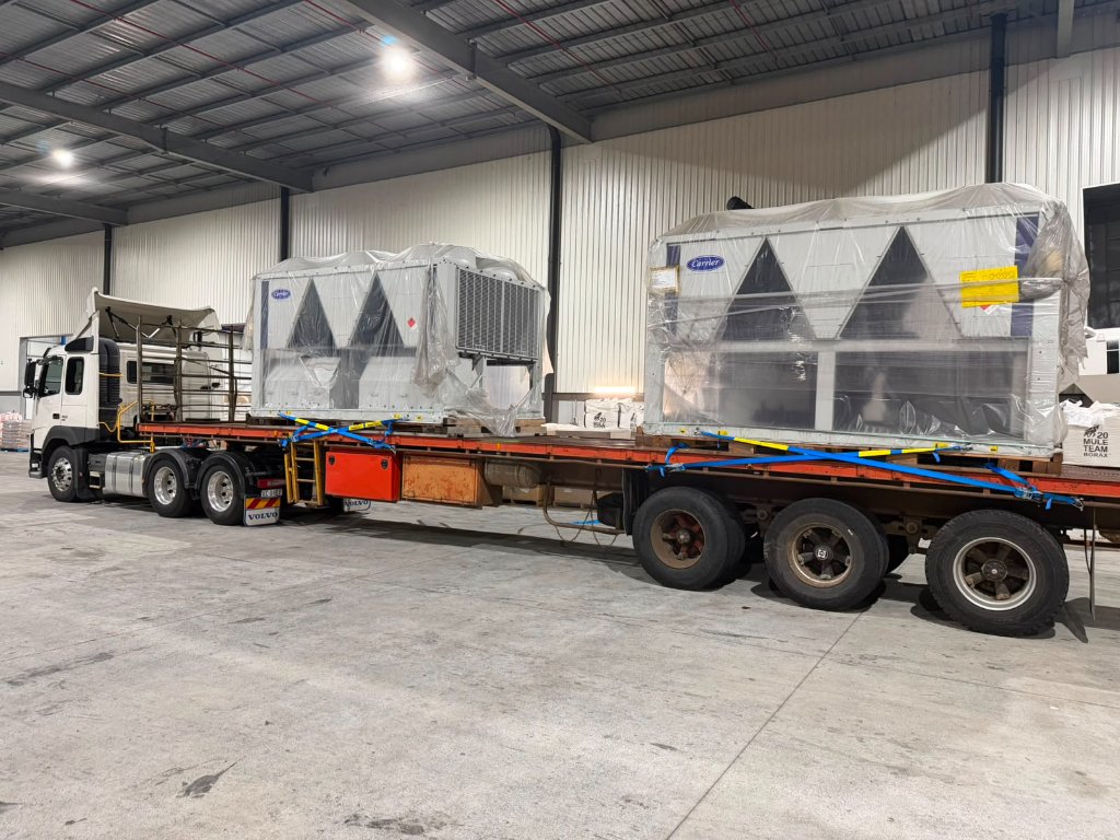 AFM truck and trailer on the road
