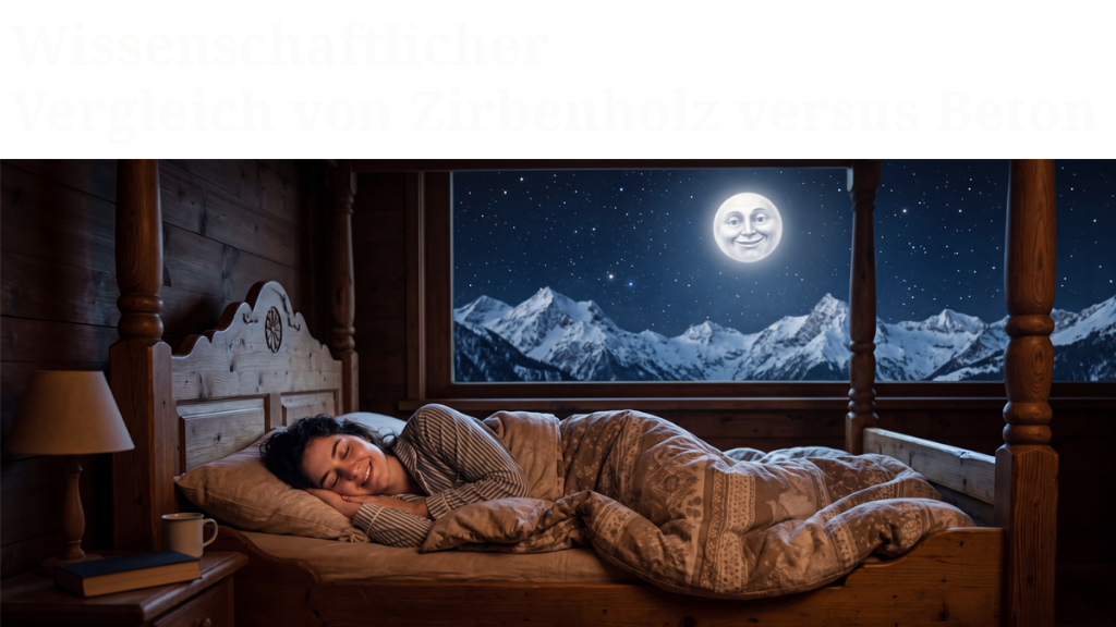 Wissenschaftlicher Vergleich von Zirbenholz versus Beton