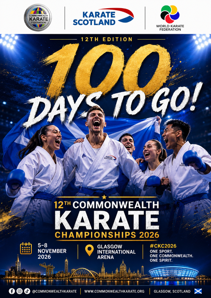 100 Days to Go — 12th Commonwealth Karate Championships 2026