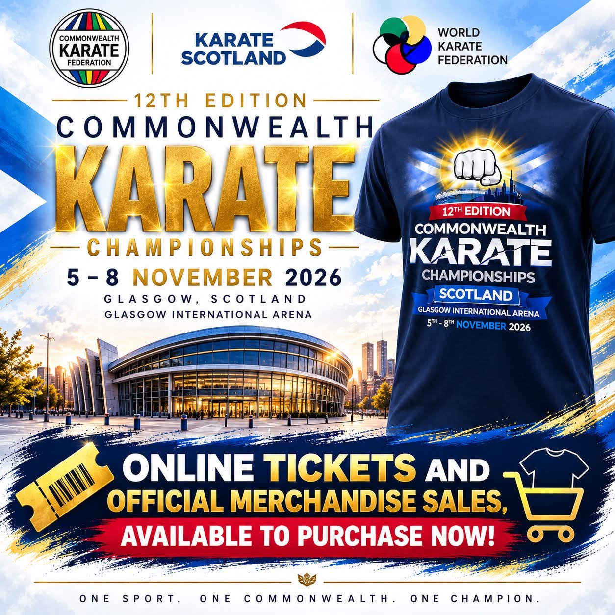 12th Commonwealth Karate Championships — online tickets and official merchandise on sale now