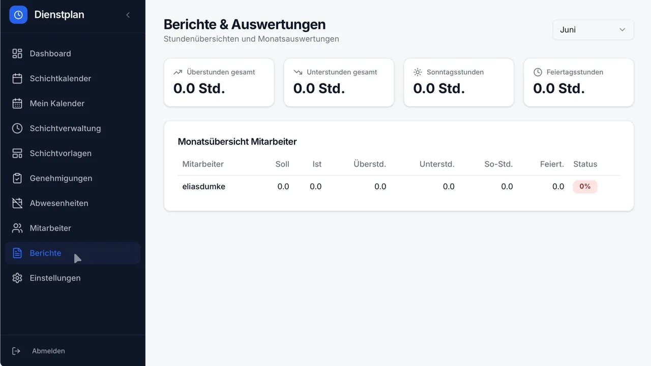 Schichtplaner template preview