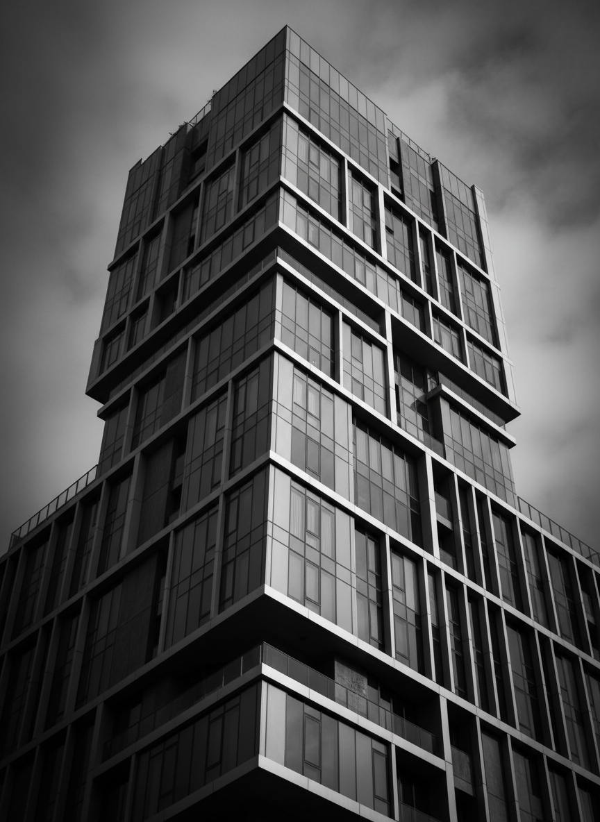 Modern apartment building exterior