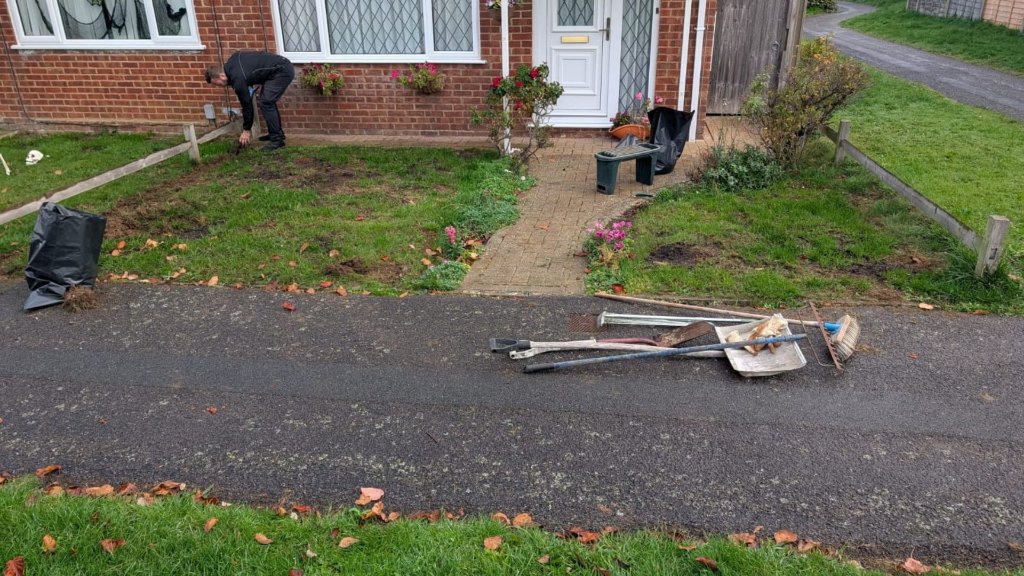 Before turf installation Basingstoke