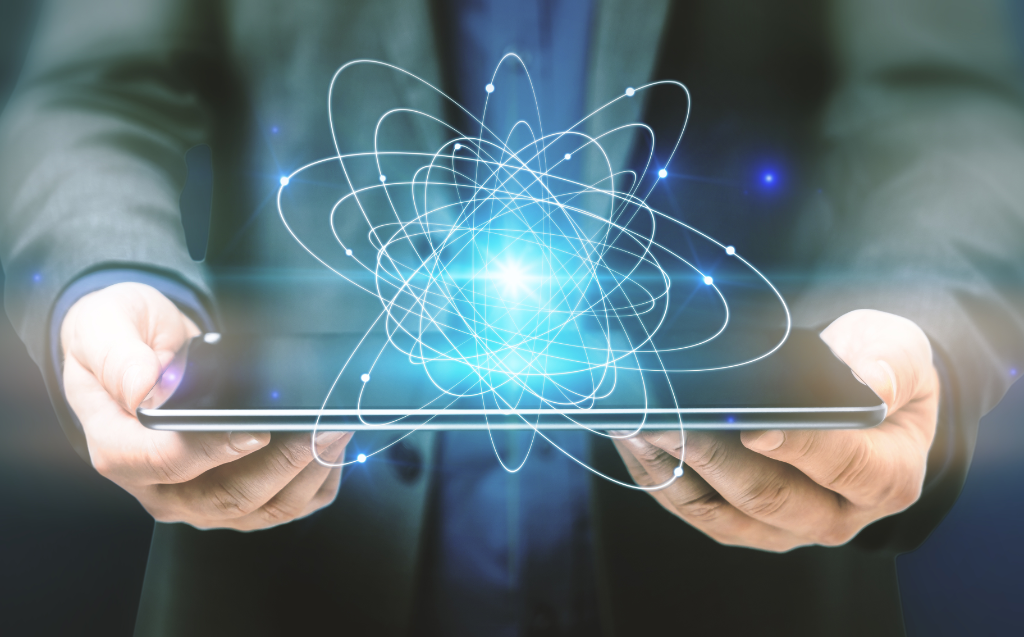 Learning Atoms - Innovation and learning concept