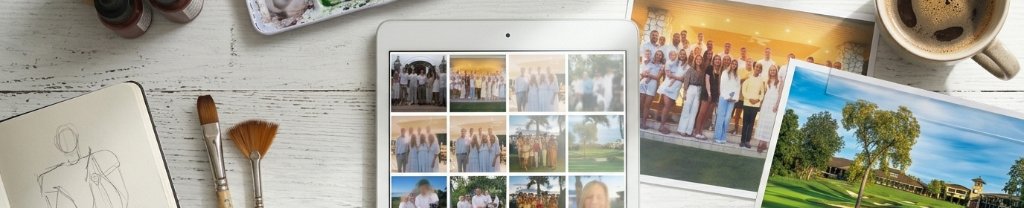Family photos collected for the portrait