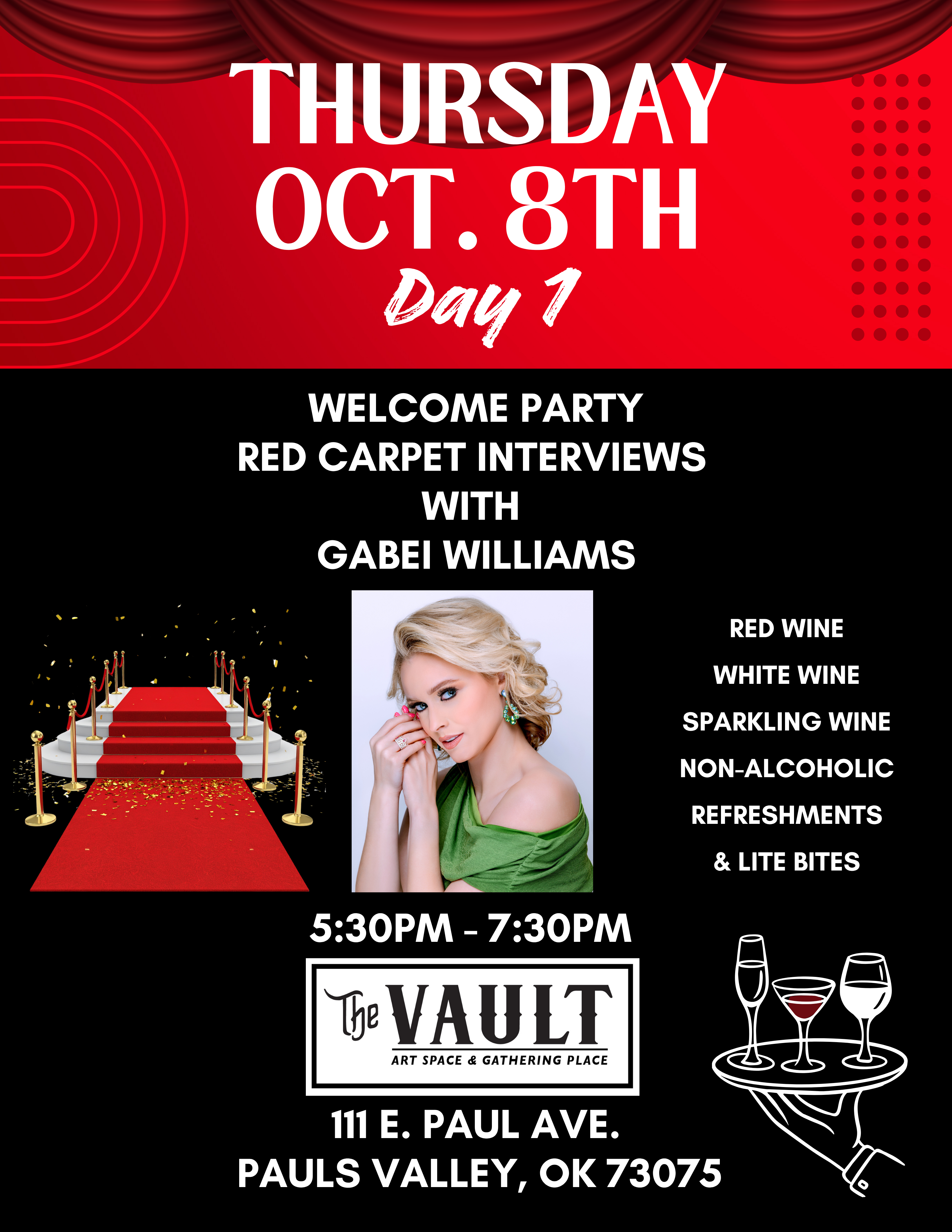 Welcome Party & Red Carpet Interviews — Thursday, October 8th