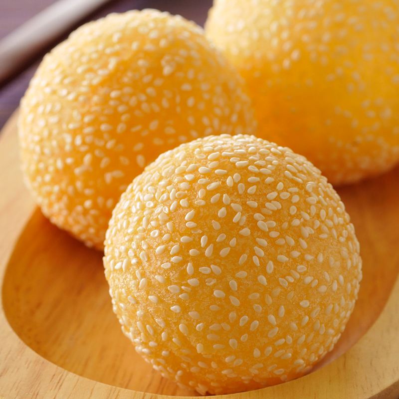 Fried Sesame Ball with Custard