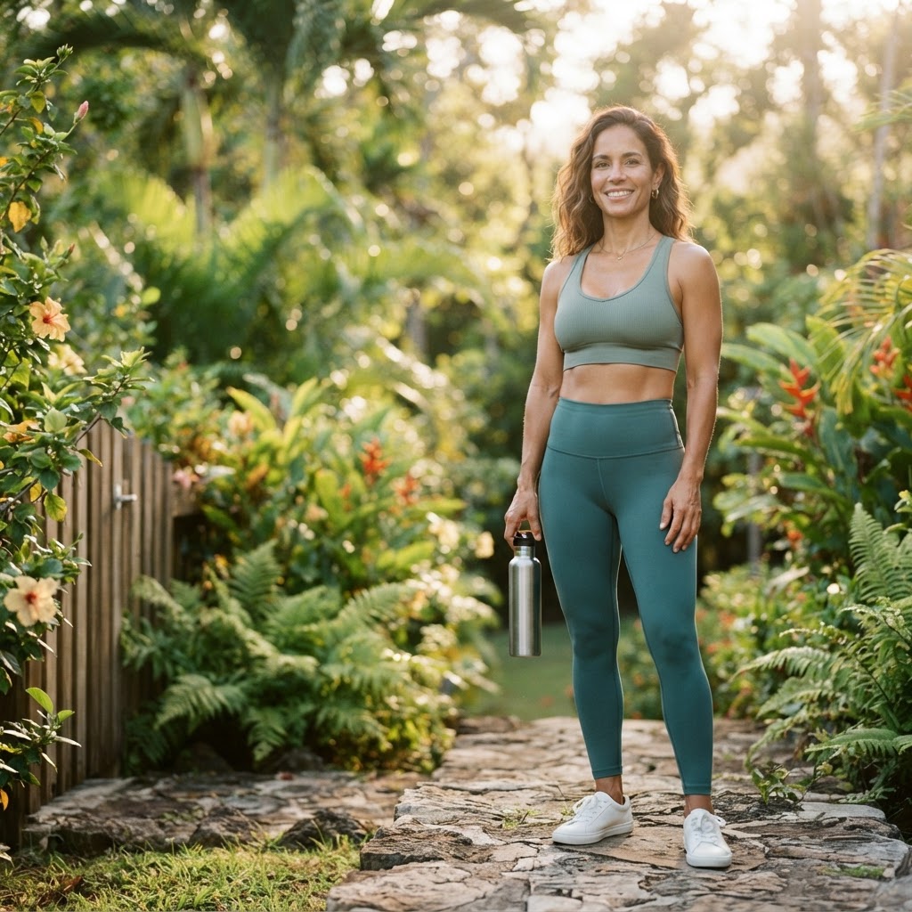 Woman feeling her best