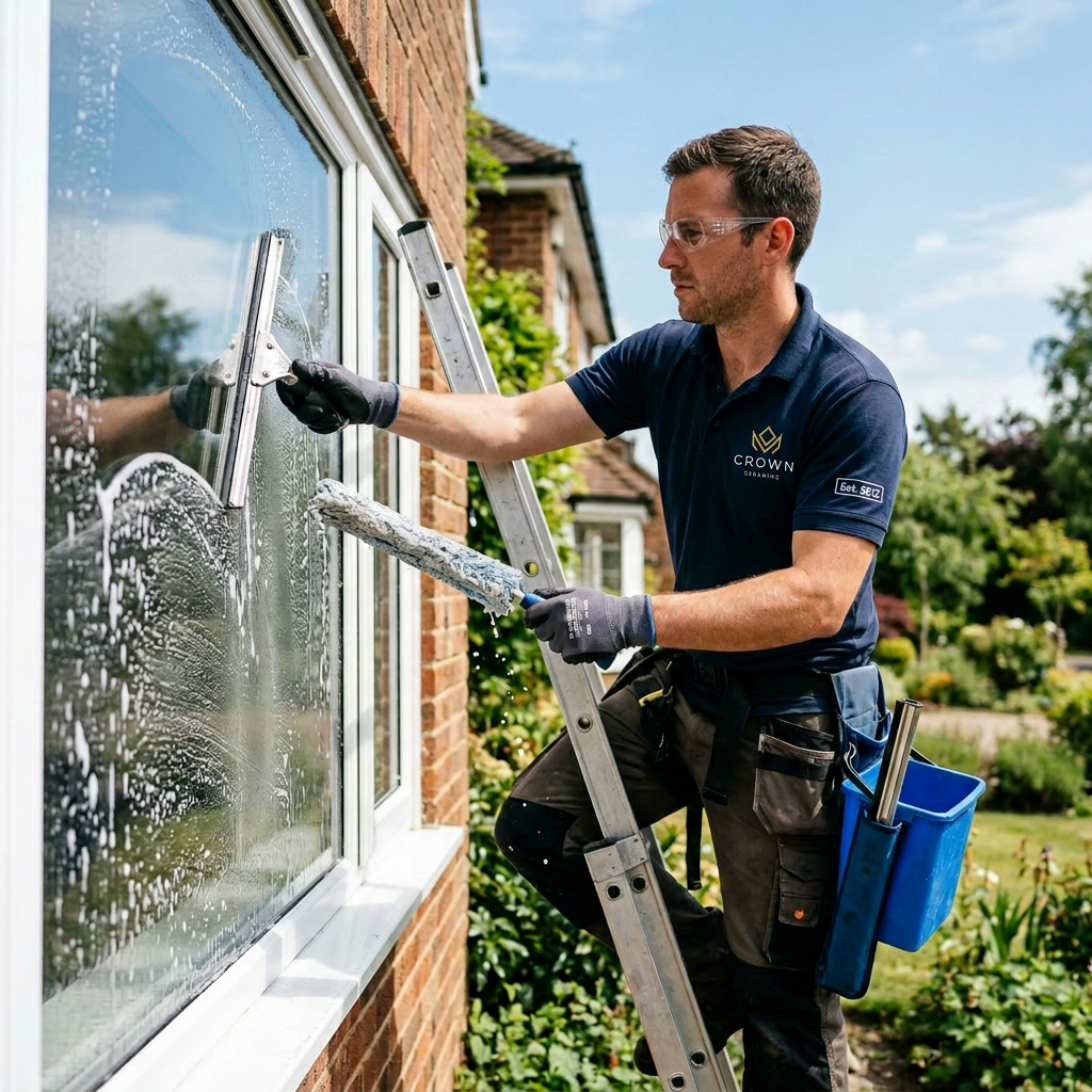 Professional window cleaning service in Saratoga Springs, UT — Crown Cleaning