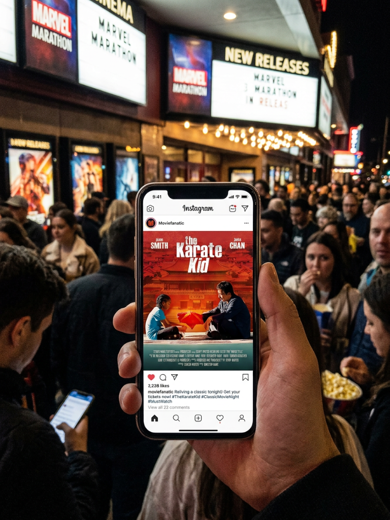 Karate Kid Instagram Phone Mockup 2