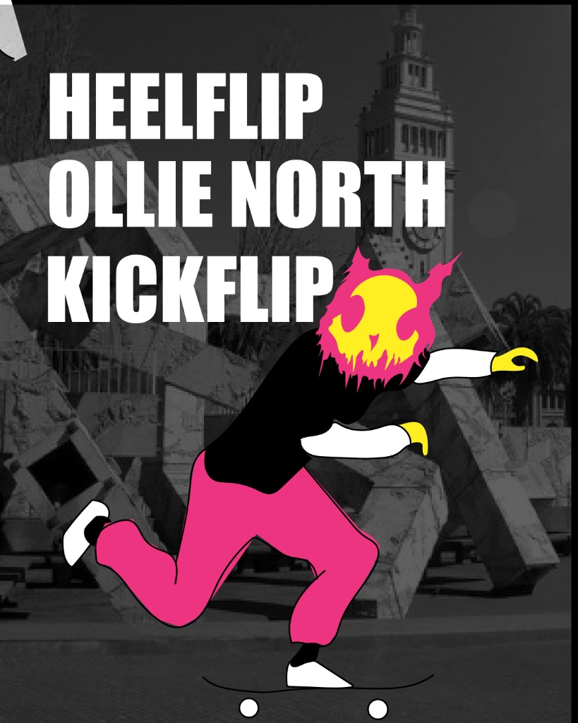 Heelflip Ollie North Kickflip