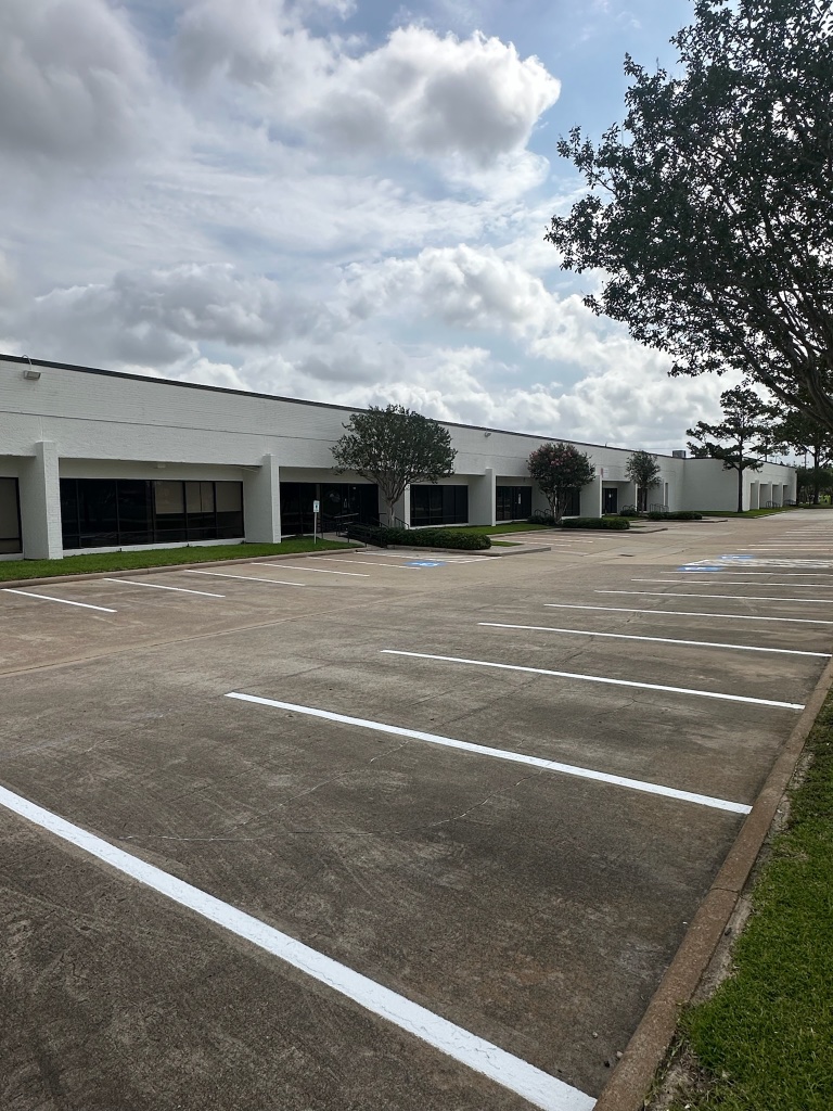 Parking lot striping