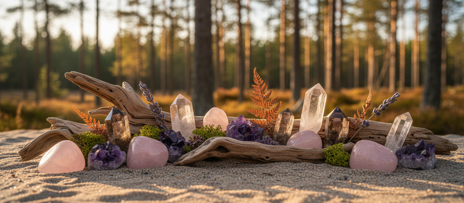 Ægte krystaller i naturen