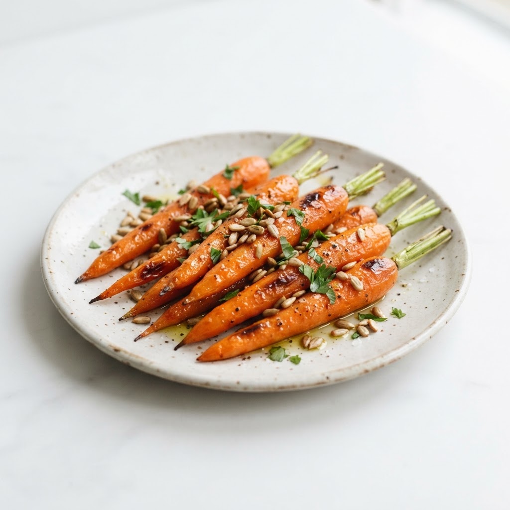 Maple-Smoked Roasted Baby Carrots