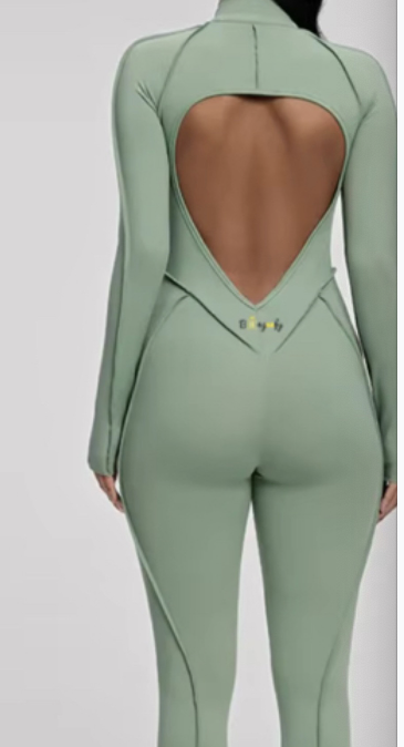 Sage Green Bingeefy Sculpt Jumpsuit