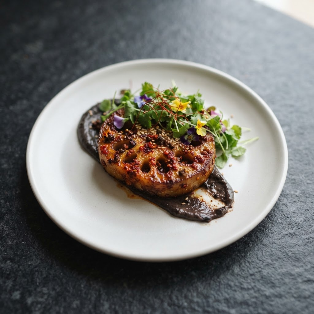 Kashmiri-Spiced Sichuan Lotus Root Steak