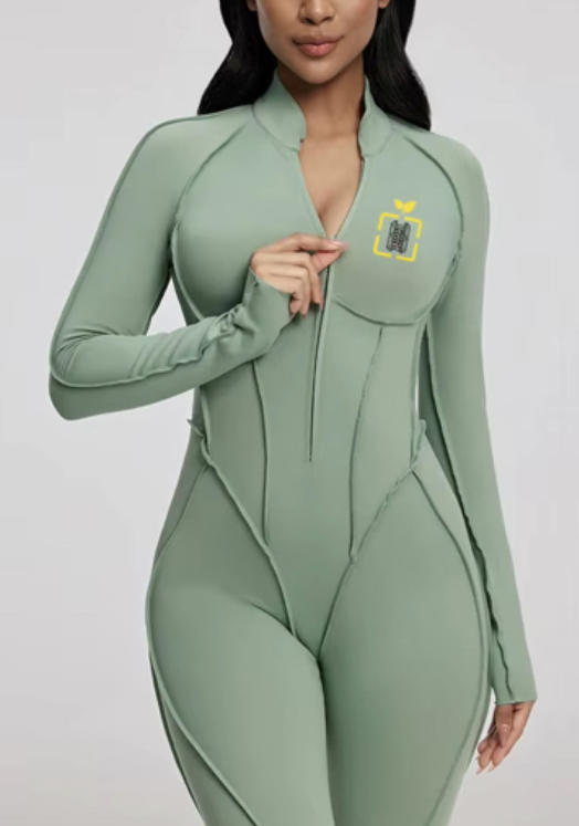 Yellow Bingeefy Sculpt Jumpsuit