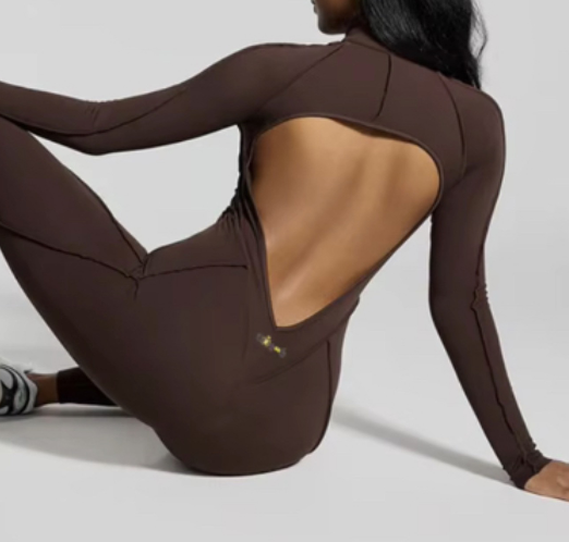 Brown Bingeefy Sculpt Jumpsuit