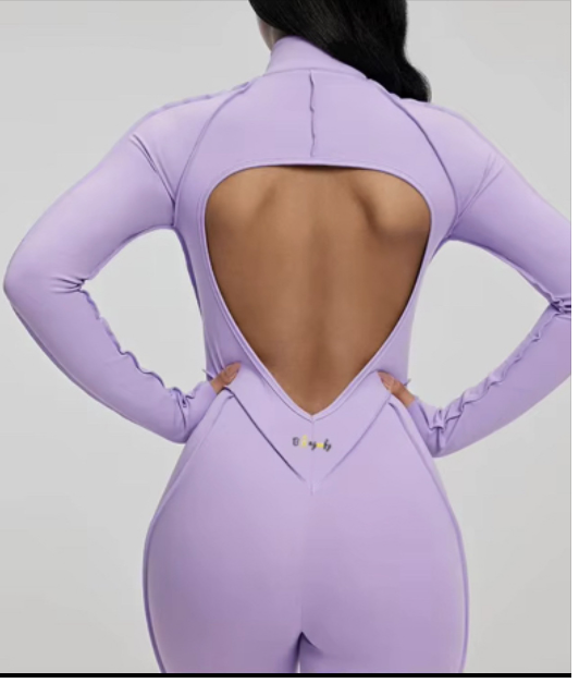 Purple Bingeefy Sculpt Jumpsuit