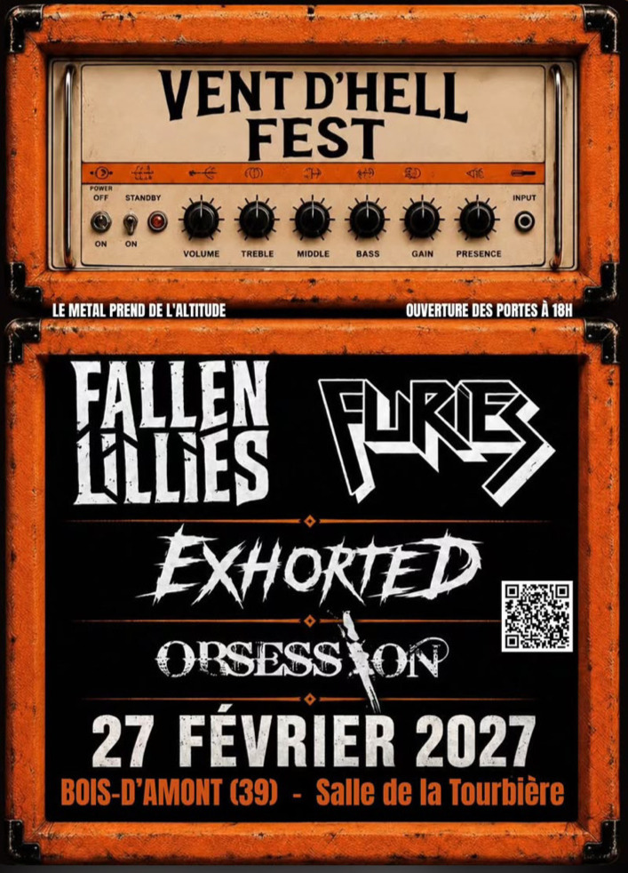 EXHORTED au Vent d'Hell Fest — 27 février 2027