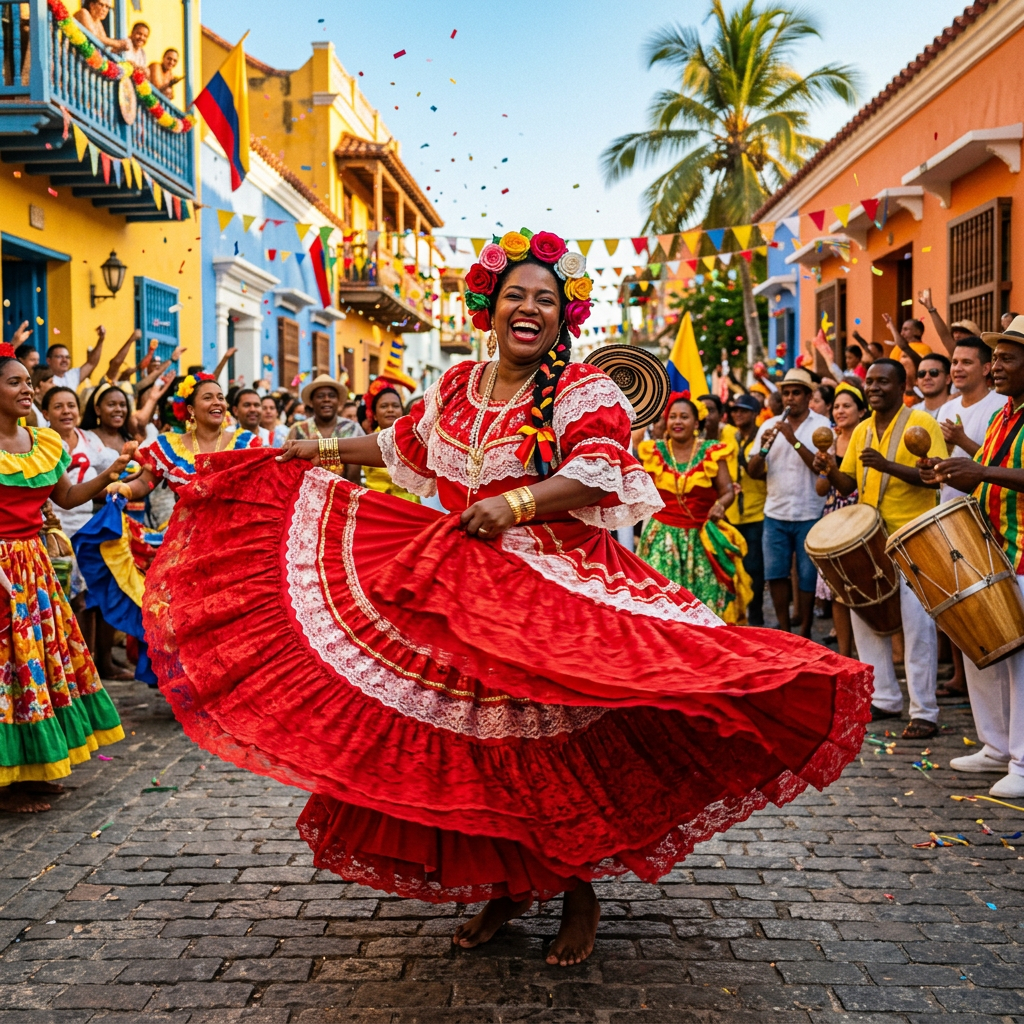 Pollera Colorada dance from Colombia