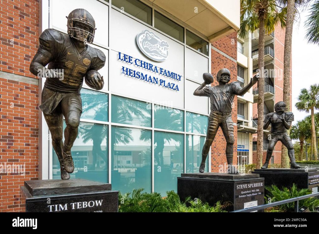 Heisman Trophy Winners Statues