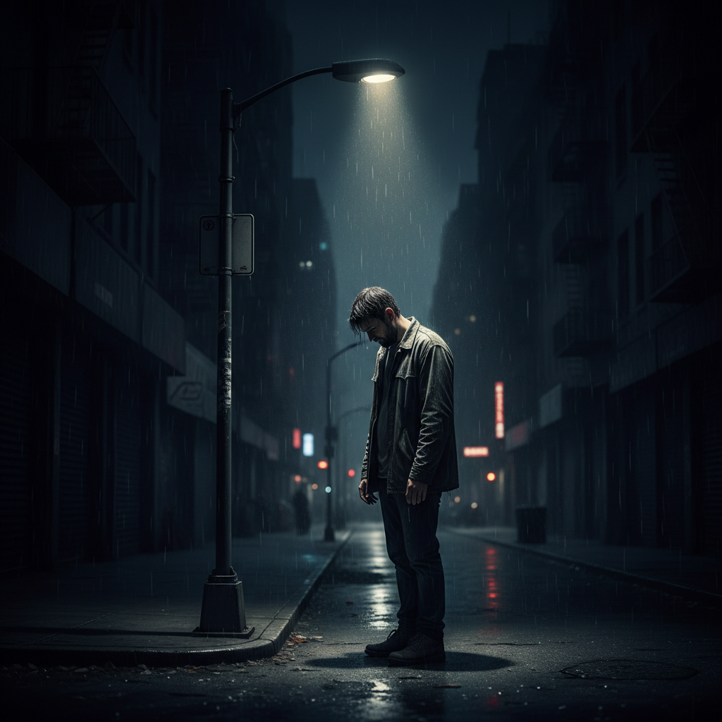 The weight of addiction — alone in the dark before the breakthrough