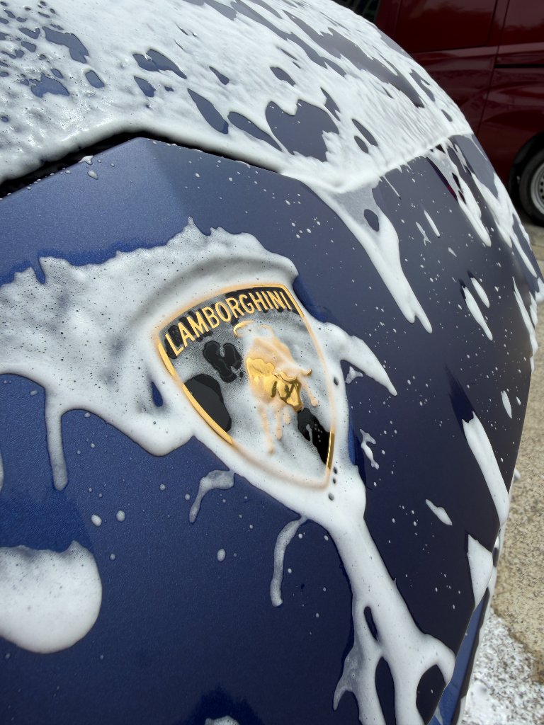Lamborghini · Foam Wash — Exterior Wash by Precision Shine Detailing in Tri-Valley