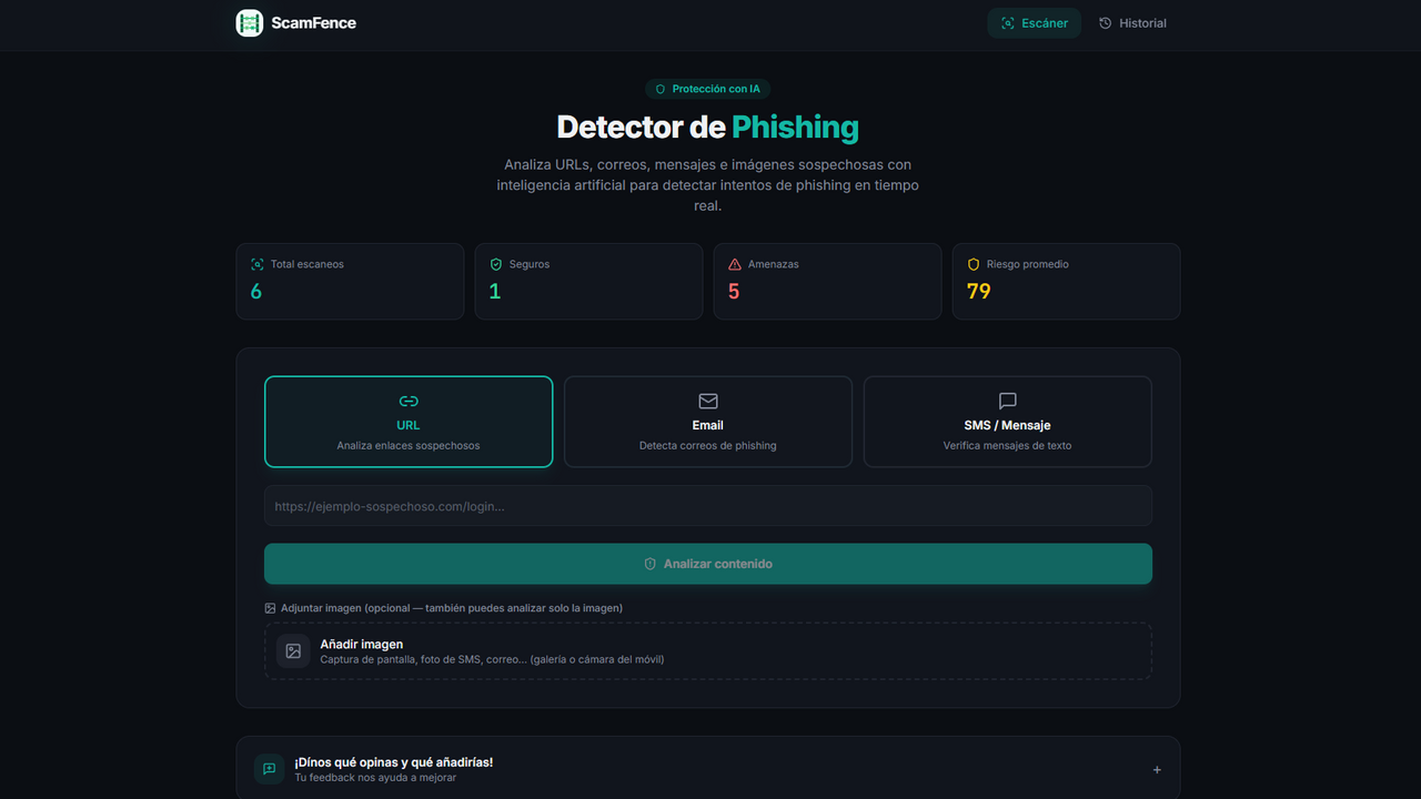 ScamFence template preview