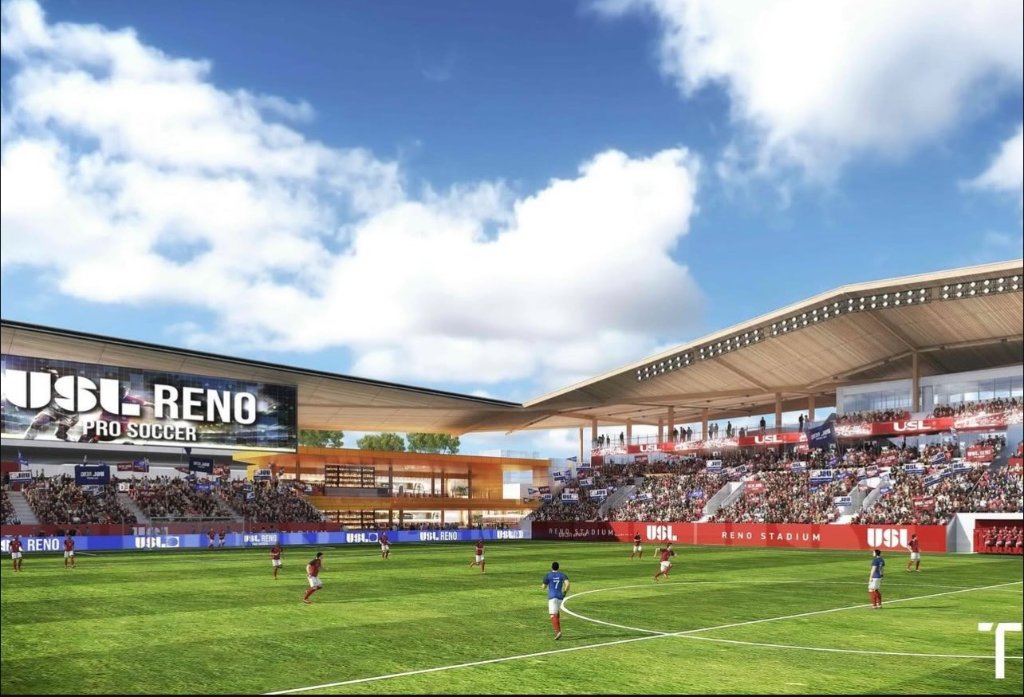 Reno Stadium field level rendering