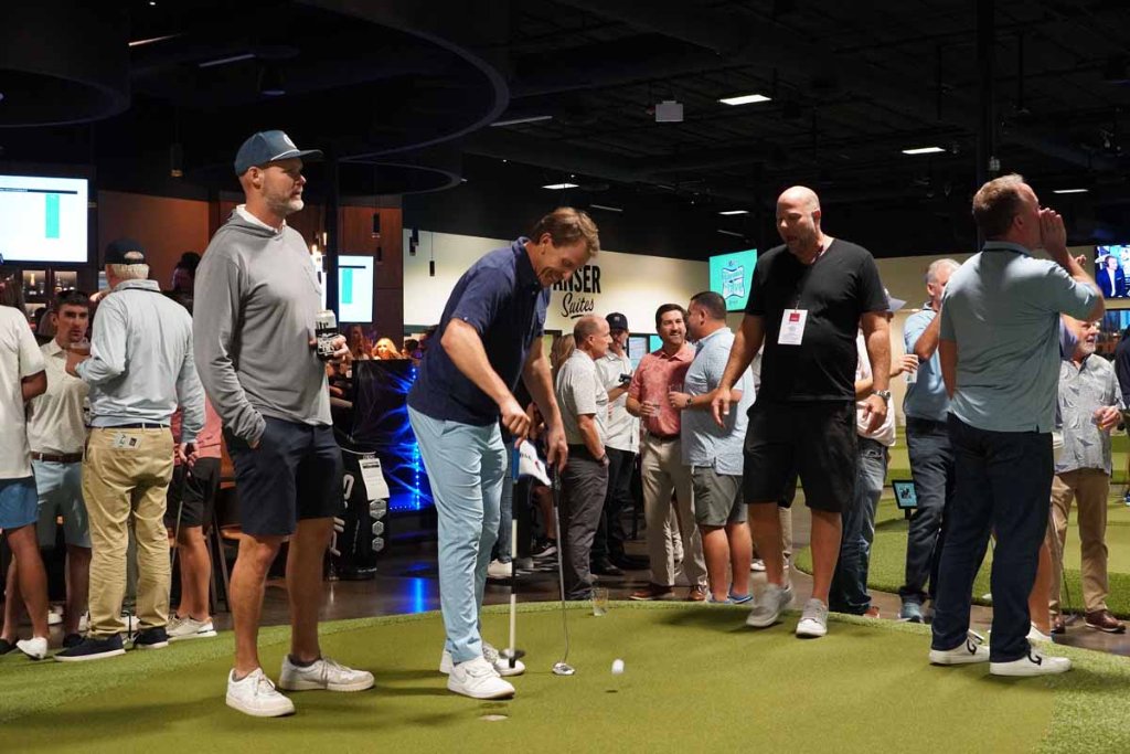 Group event at Putting World 45