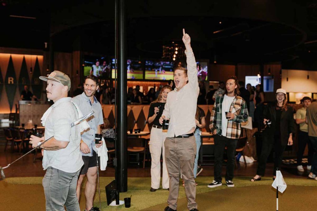 Group event at Putting World 22