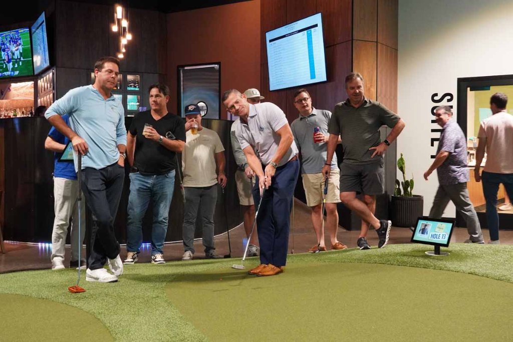 Group event at Putting World 9