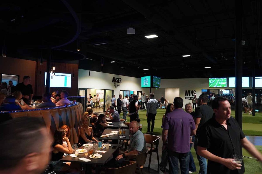 Group event at Putting World 50