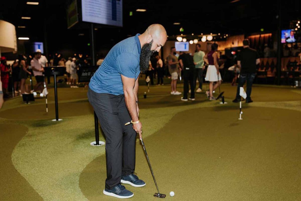 Group event at Putting World 30