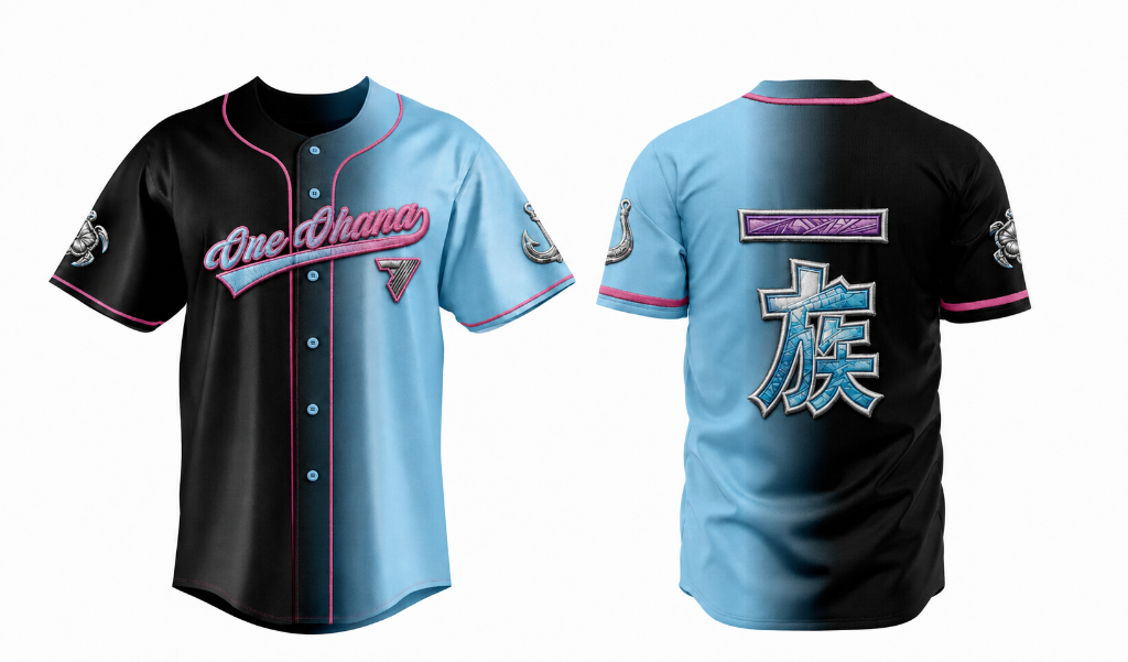 Asian Flare Baseball Jersey