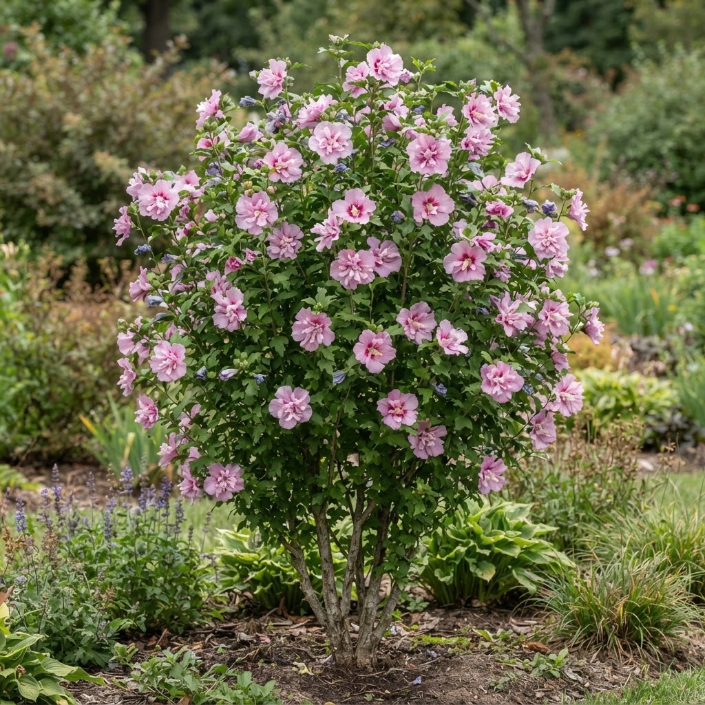 Pink Chiffon® Hibiscus Tree Form #25 1.5" cal
