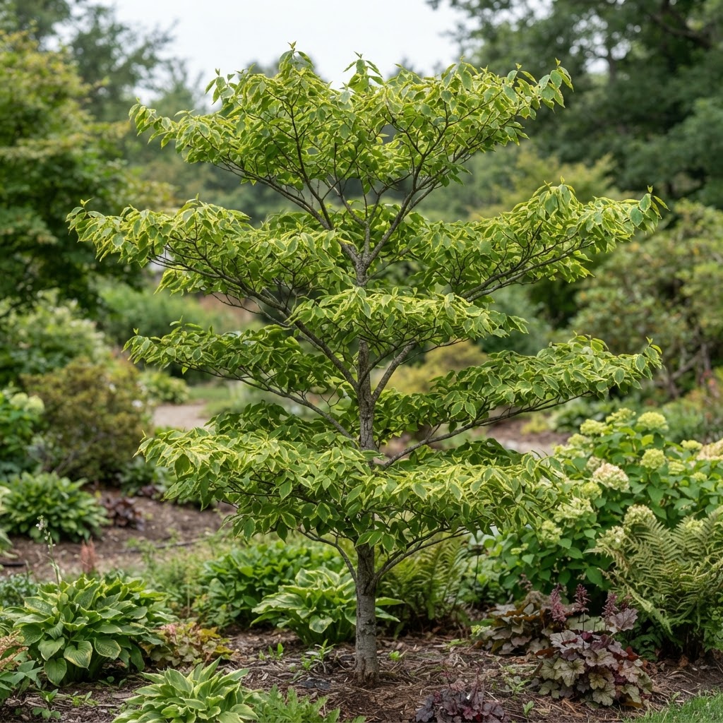 Golden Shadows Pagoda Dogwood #15 1-1.25" cal