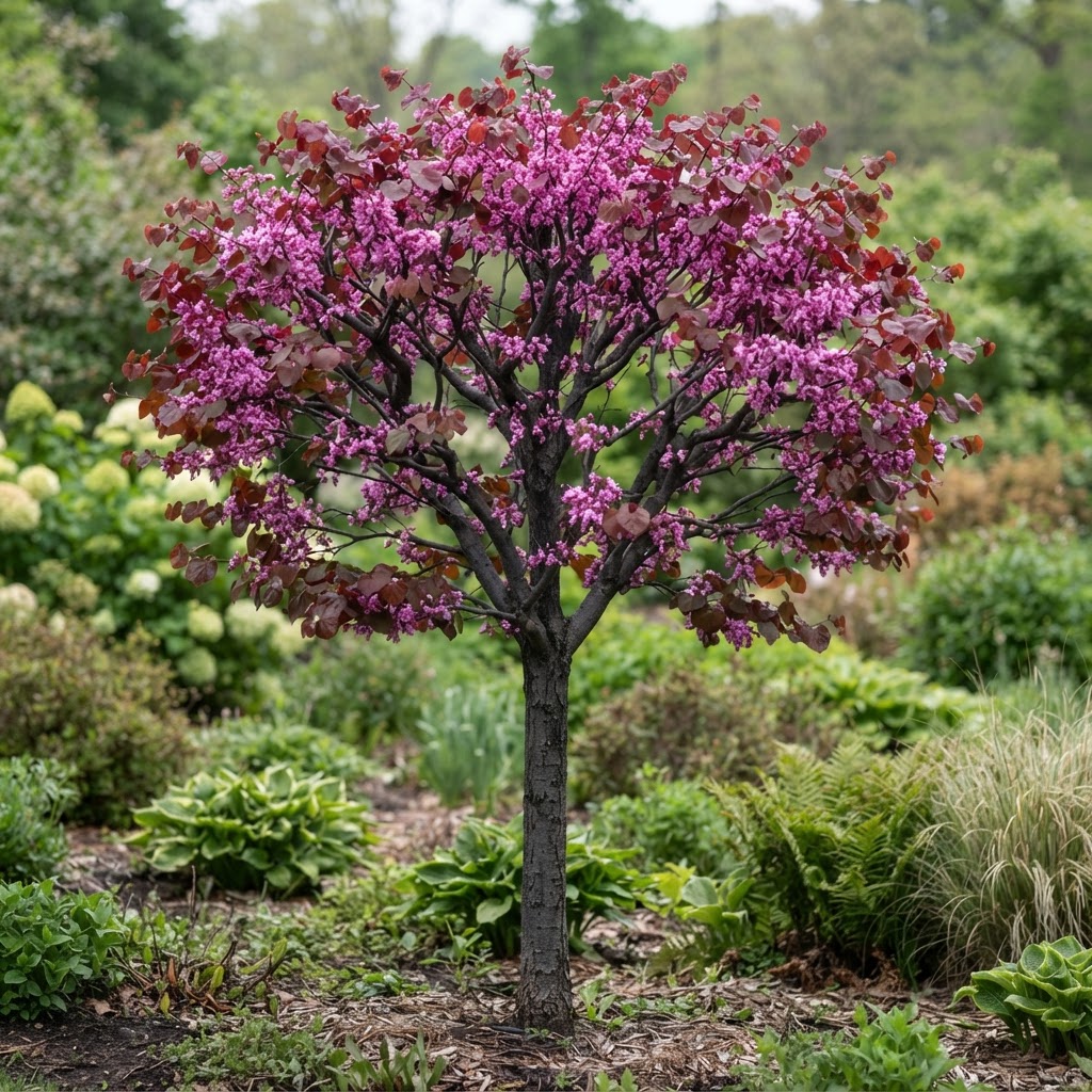 Merlot Eastern Redbud #15 1-1.25" cal