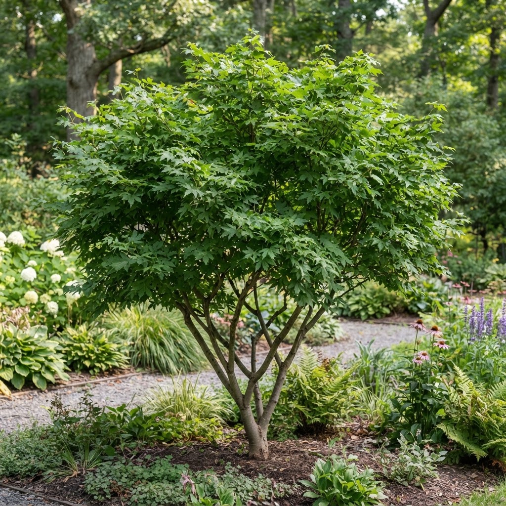 Flame Amur Maple tree form #15 1-1.25" cal