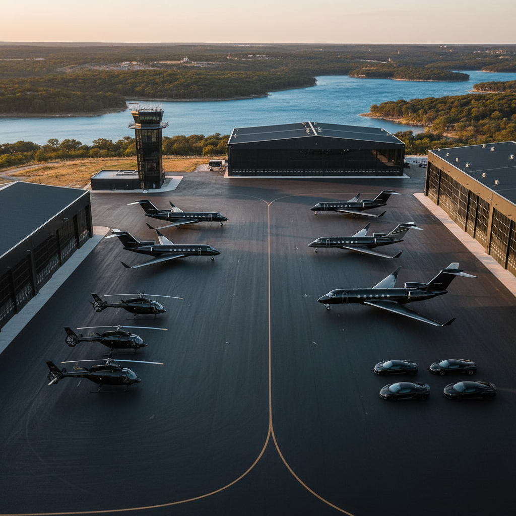 Aerial view of Jet Center