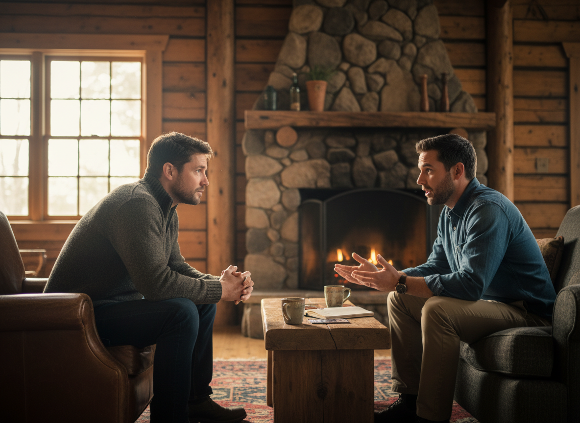 One-on-one counseling in a warm, natural setting