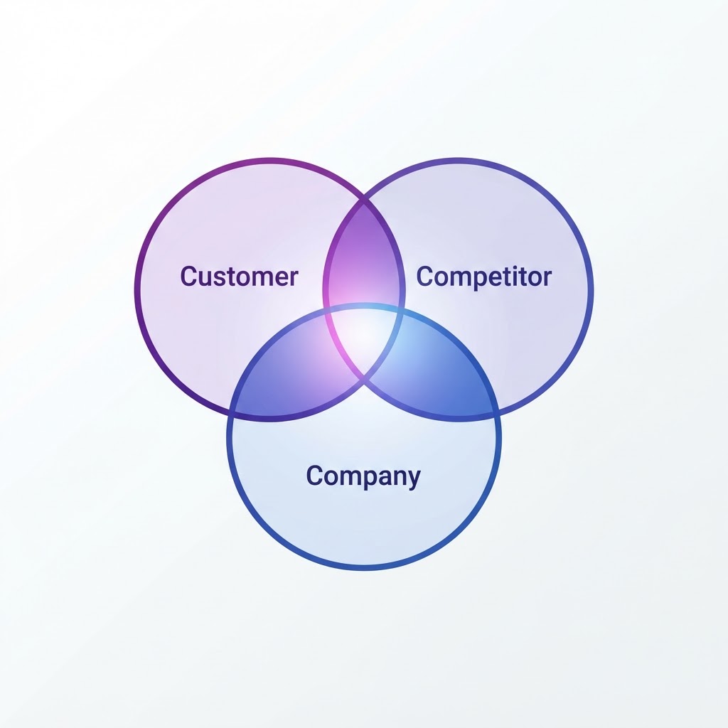 3C's framework graphic — Sufi Khan Sulaiman