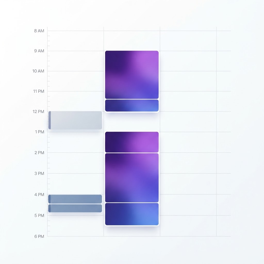 Time Blocking framework graphic — Sufi Khan Sulaiman