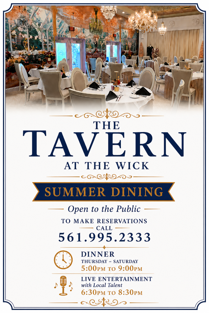 Tavern at The Wick — Summer Dining, Hours & Live Entertainment
