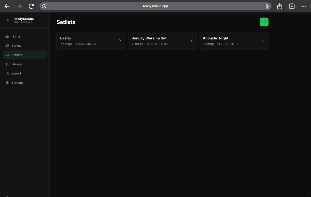 Setlist Manager