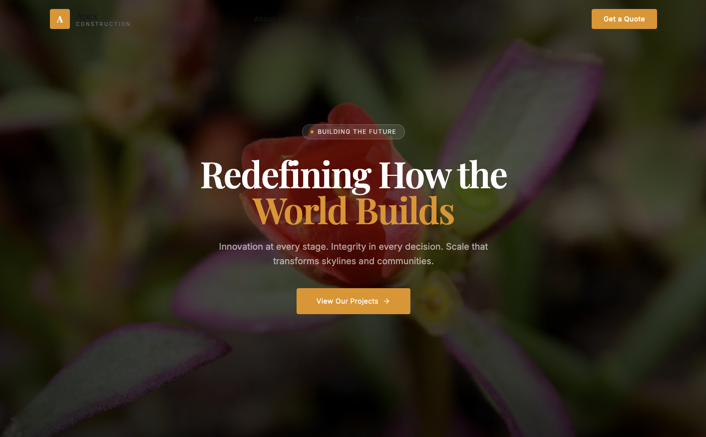 ApexBuildersPreAdminTemplate template preview