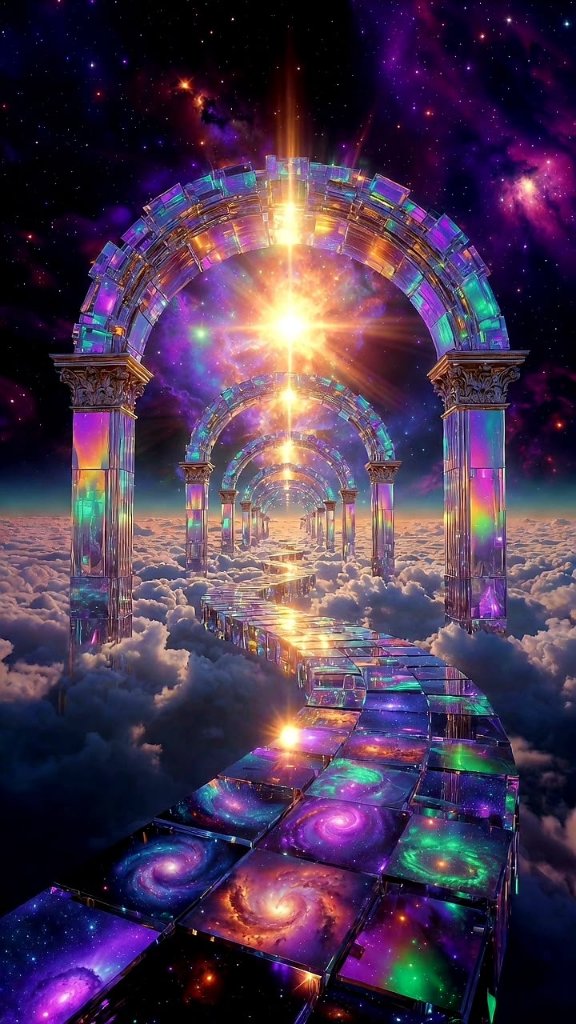 Cosmic starry sky background on the Rize2NewHeitz intuitive life advisor homepage