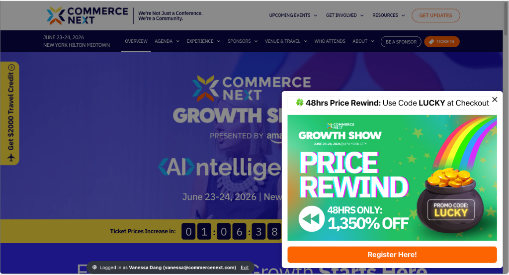 CommerceNext using Upvert