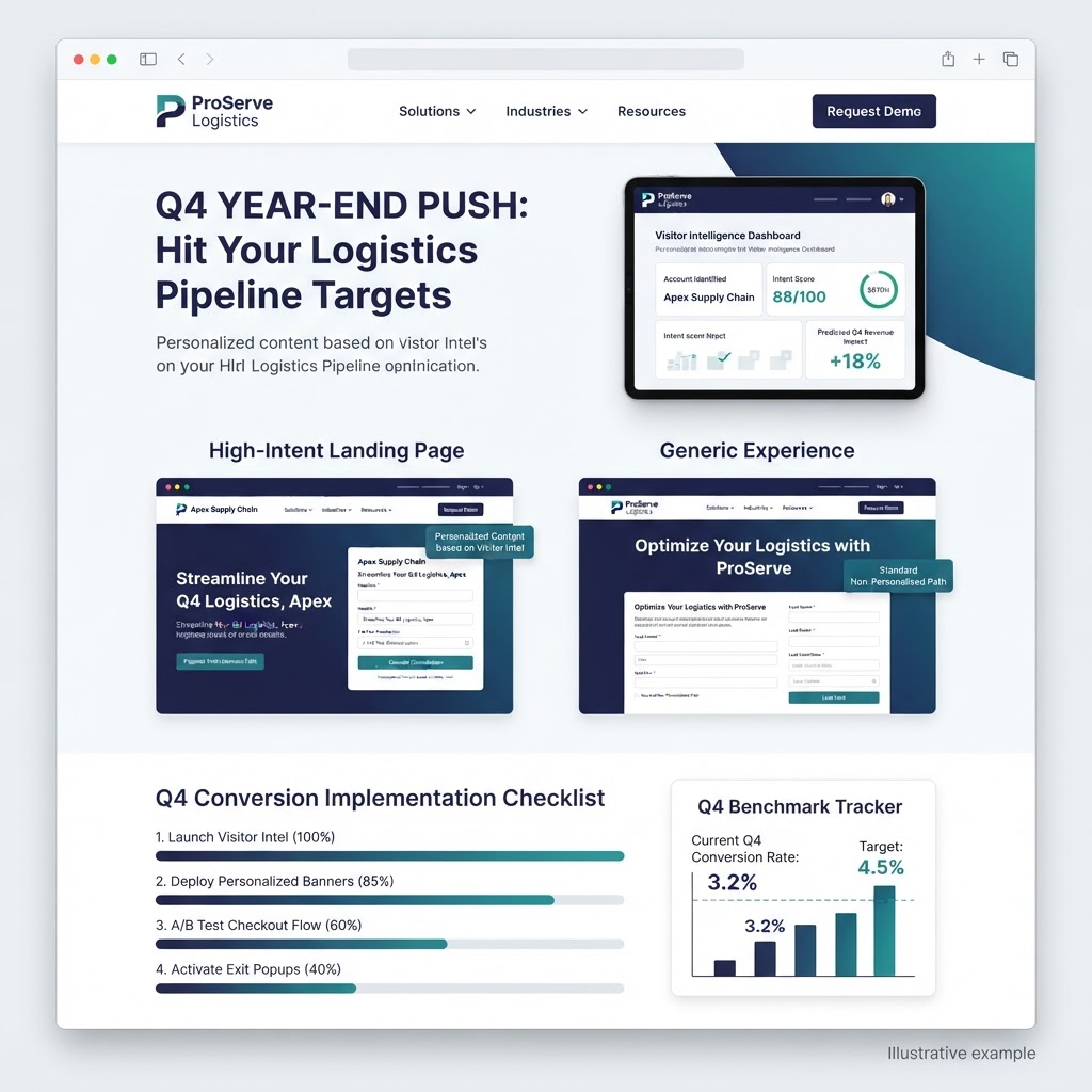 Q4 2026 B2B Website Conversion Playbook: Targets, Benchmarks, and the Year-End Push